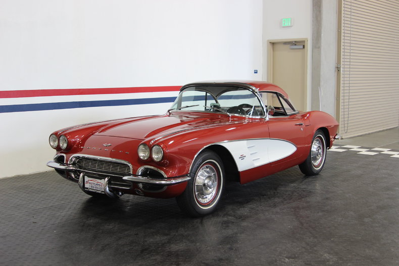 1961 Burgundy Chevrolet Corvette Roadster