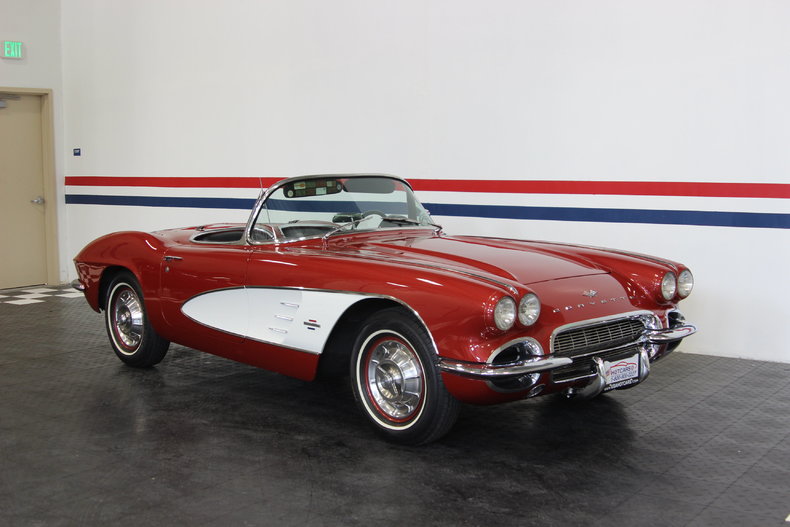 1961 Burgundy Chevrolet Corvette Roadster