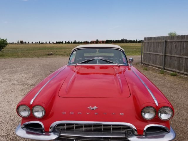1961 Red Chevrolet Corvette Convertible