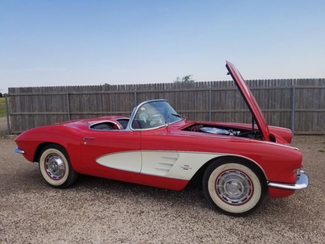 1961 Red Chevrolet Corvette Convertible