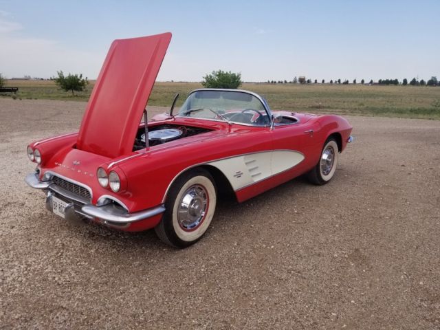 1961 Red Chevrolet Corvette Convertible