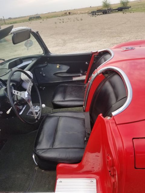1961 Red Chevrolet Corvette Convertible