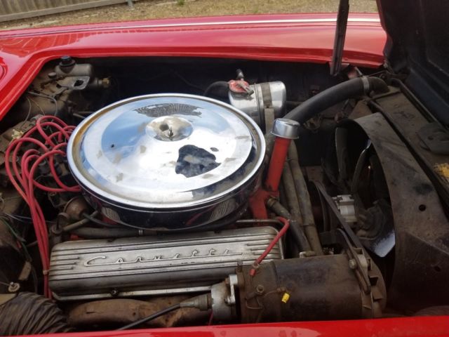 1961 Red Chevrolet Corvette Convertible