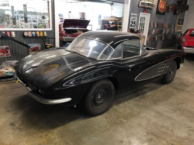 1961 Black Chevrolet Corvette Convertible