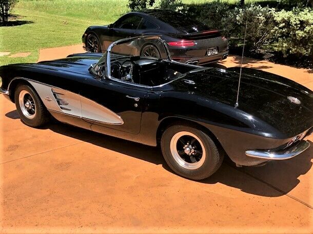 1961 Black Chevrolet Corvette Convertible