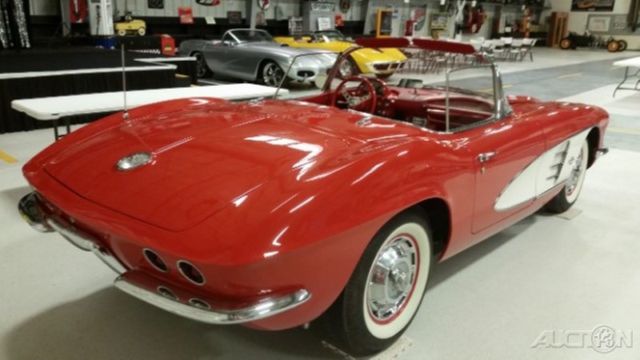 1961 Red Chevrolet Corvette Convertible
