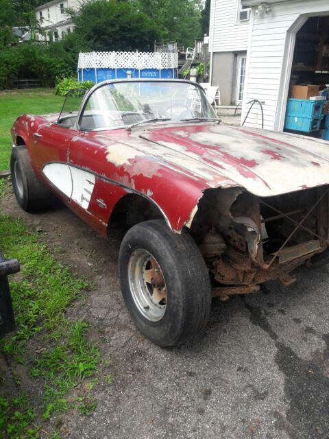 1961 Red Chevrolet Corvette Convertible