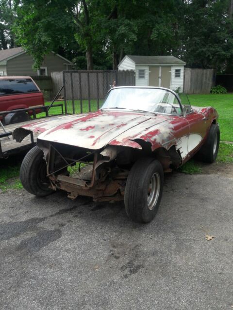 1961 Red Chevrolet Corvette Convertible