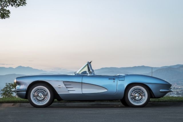 1961 Blue Chevrolet Corvette