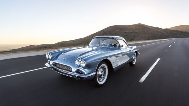 1961 Blue Chevrolet Corvette