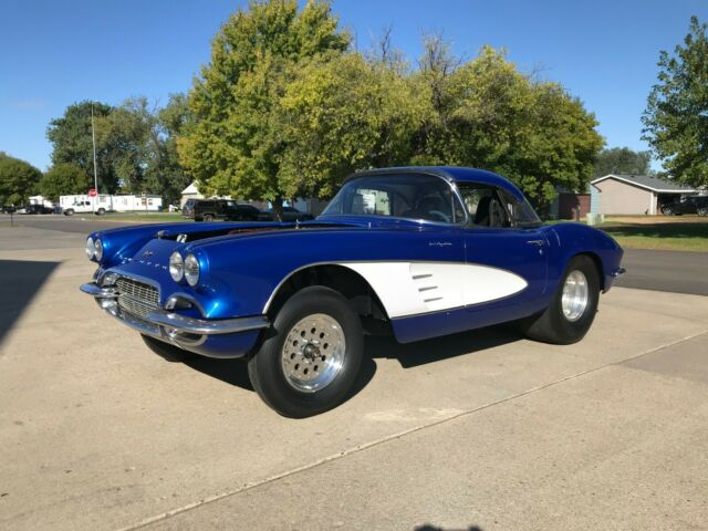 1961 Blue Chevrolet Corvette Convertible