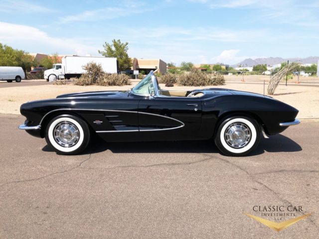 1961 Black Chevrolet Corvette Convertible