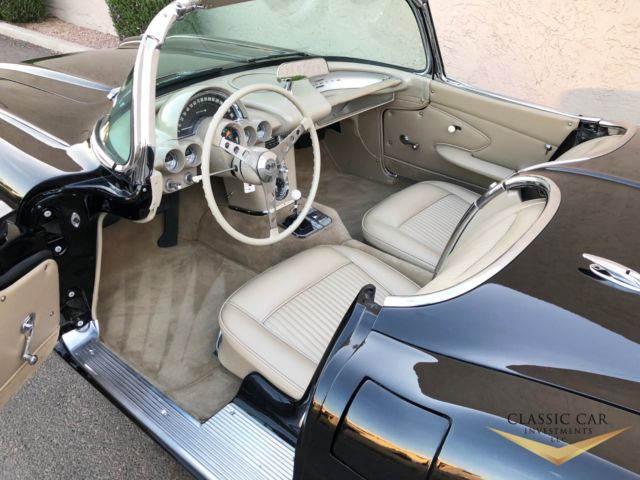 1961 Black Chevrolet Corvette Convertible