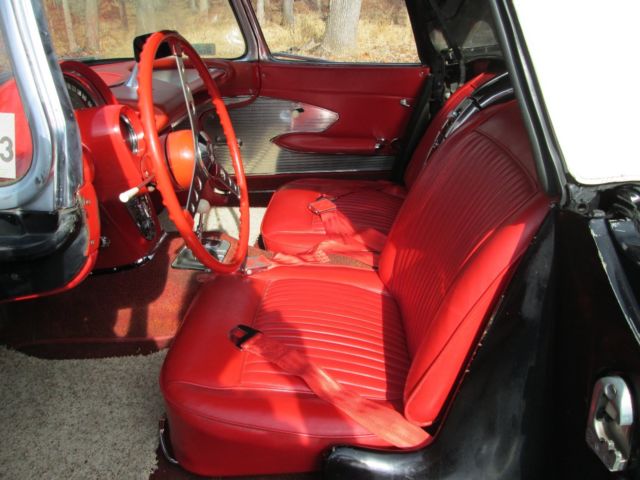 1961 Black Chevrolet Corvette Convertible