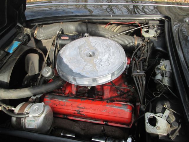 1961 Black Chevrolet Corvette Convertible