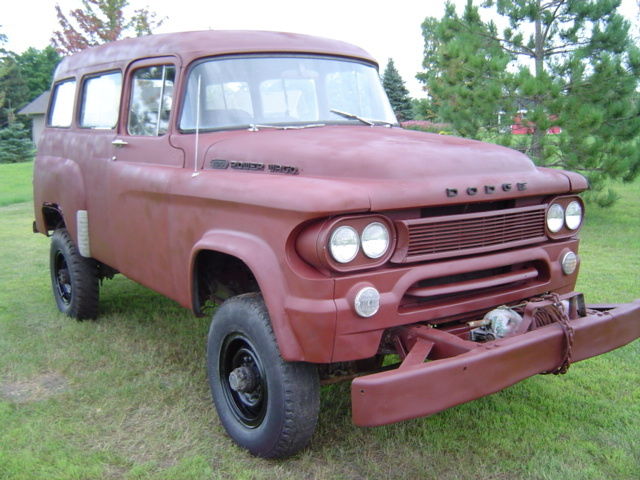 1961 Primer Dodge Power Wagon Suburban