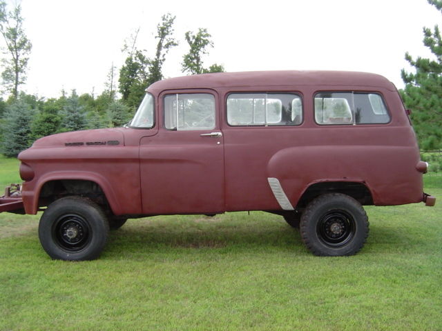 1961 Primer Dodge Power Wagon Suburban