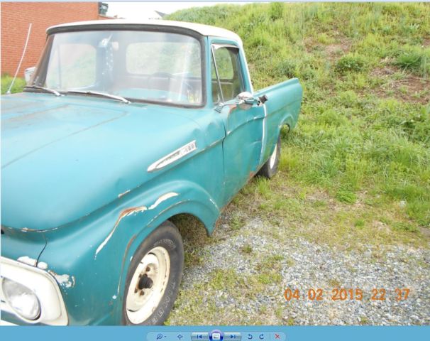 1961 Green Ford F-100 unibody
