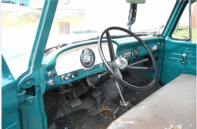 1961 Green Ford F-100 unibody