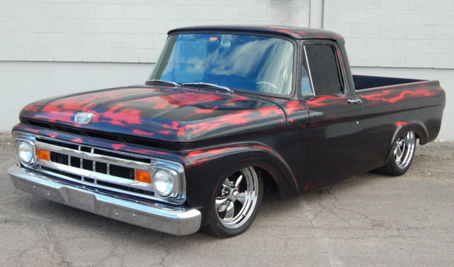 1961 BLACK/RED Ford F-100 PICKUP