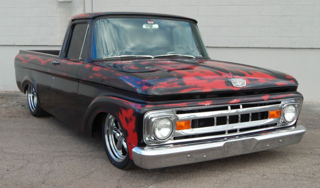 1961 BLACK/RED Ford F-100 PICKUP