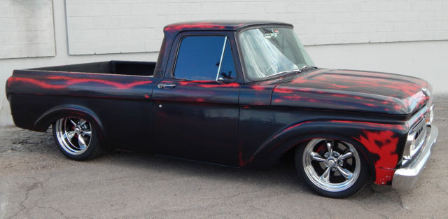 1961 BLACK/RED Ford F-100 PICKUP