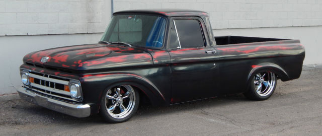 1961 BLACK/RED Ford F-100 PICKUP