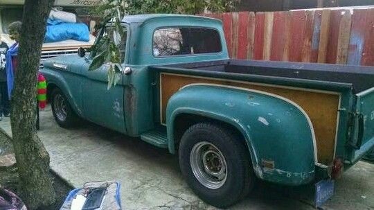 1961 Green Ford F-100 Standard Cab Pickup