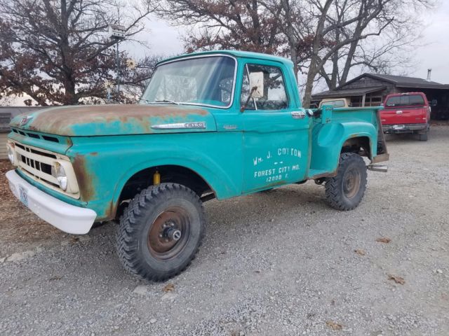 1961 Green Ford F-100 Standard Cab Pickup