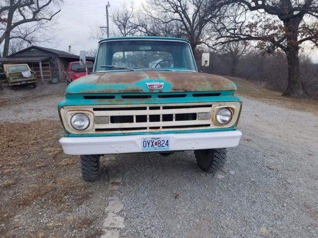 1961 Green Ford F-100 Standard Cab Pickup