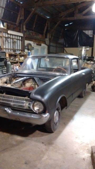 1961 Black Ford Galaxie Convertible