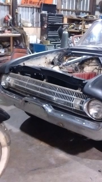 1961 Black Ford Galaxie Convertible