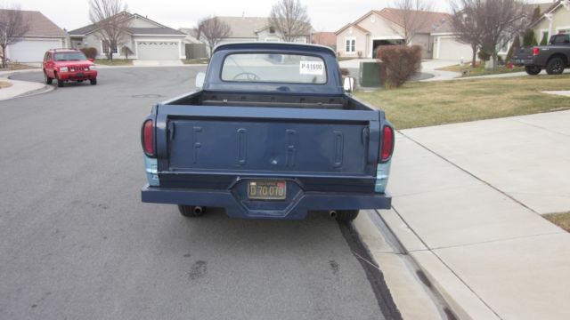 1961 Blue Ford F-100 unibody