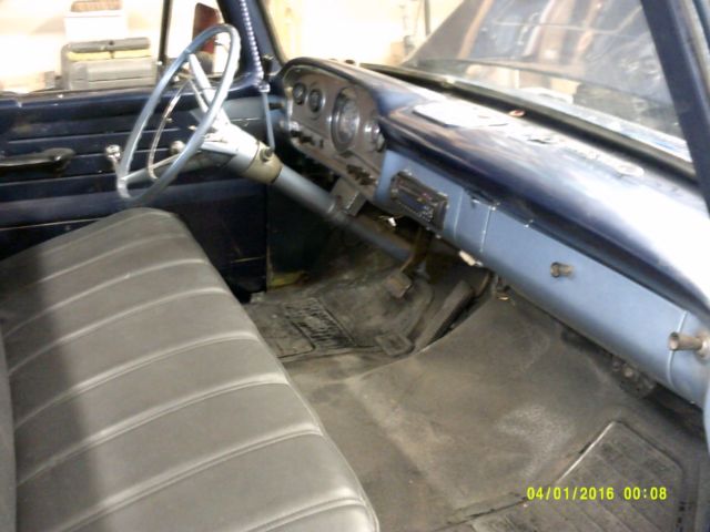 1961 Blue Ford F-100 unibody