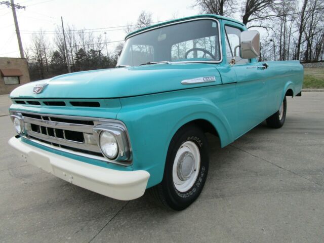 1961 Teal Ford F-100 Standard Cab Pickup