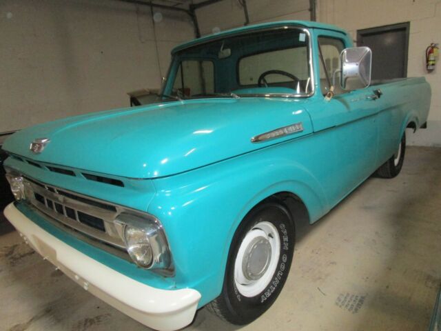 1961 Teal Ford F-100 Standard Cab Pickup