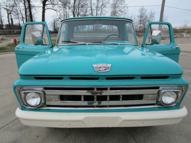1961 Teal Ford F-100 Standard Cab Pickup