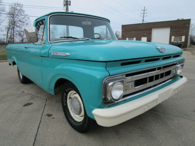 1961 Teal Ford F-100 Standard Cab Pickup