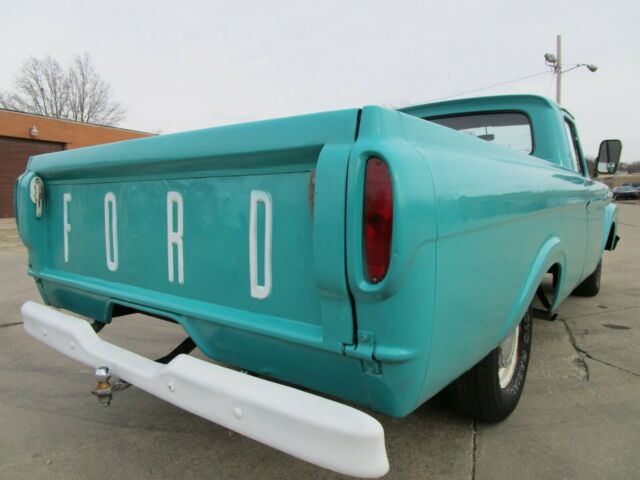 1961 Teal Ford F-100 Standard Cab Pickup