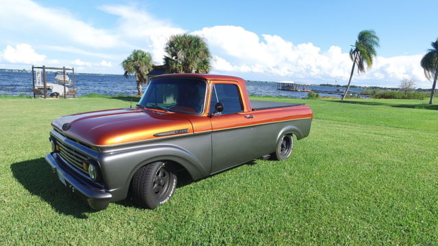 1961 Orange Ford F-100 Cab & Chassis