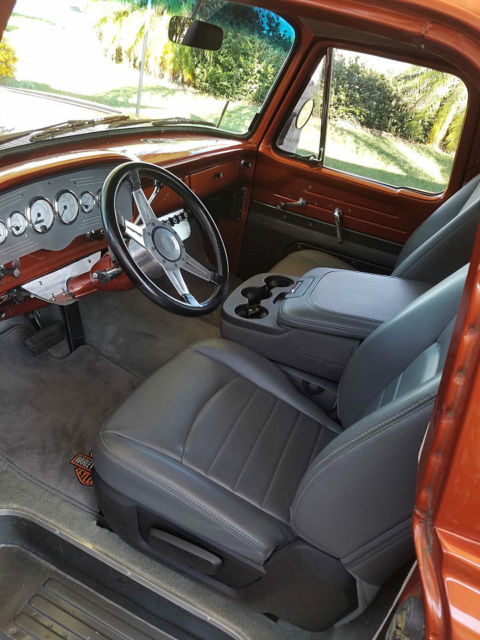 1961 Orange Ford F-100 Cab & Chassis