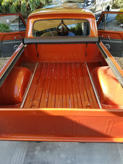 1961 Orange Ford F-100 Cab & Chassis