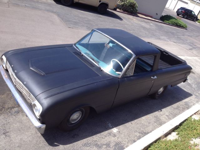 1961 Black Ford Ranchero Standard Cab Pickup