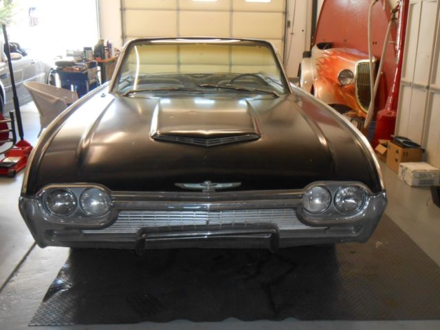 1961 BLACK Ford Thunderbird Convertible