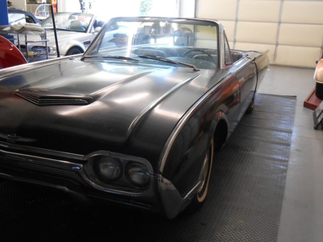 1961 BLACK Ford Thunderbird Convertible