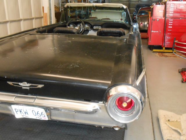 1961 BLACK Ford Thunderbird Convertible