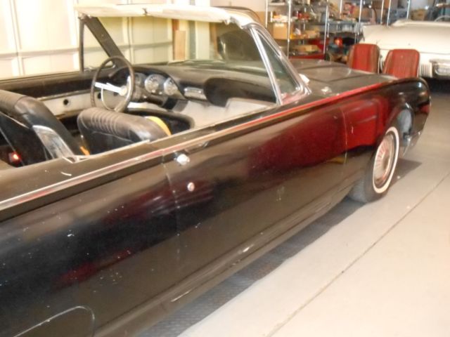 1961 BLACK Ford Thunderbird Convertible