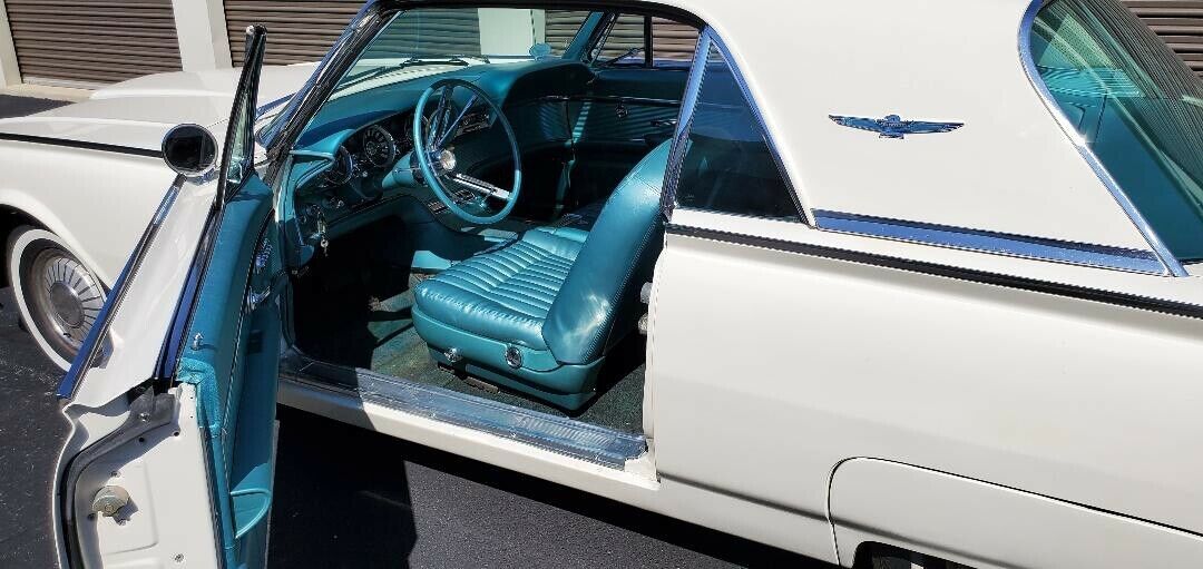 1961 White Ford Thunderbird Coupe