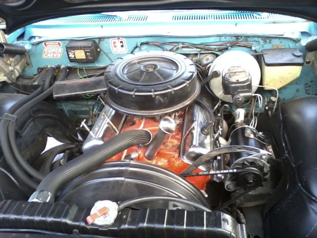 1961 Blue Chevrolet Impala 2 door convertible