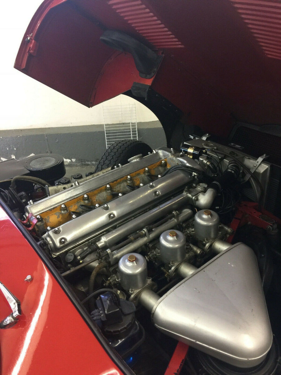 1961 Red Jaguar E-Type Convertible